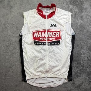 Voler USA Hammer Nutrition Cycling Jersey Vest Mens L Race Raglan Vortex Ripstop